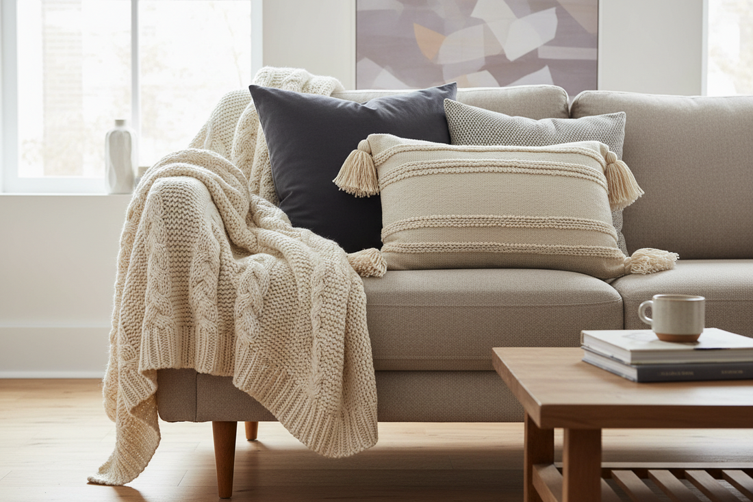 The 5-Minute Sofa Refresh: Throws, Cushions, and Layering