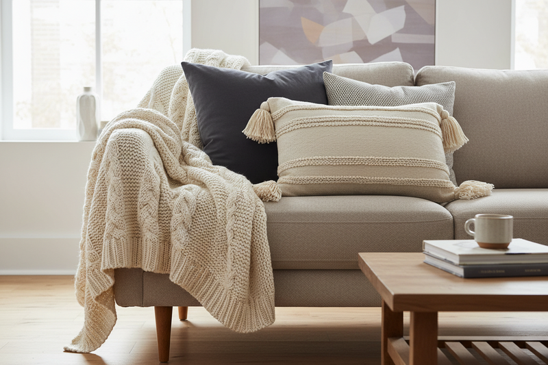 The 5-Minute Sofa Refresh: Throws, Cushions, and Layering